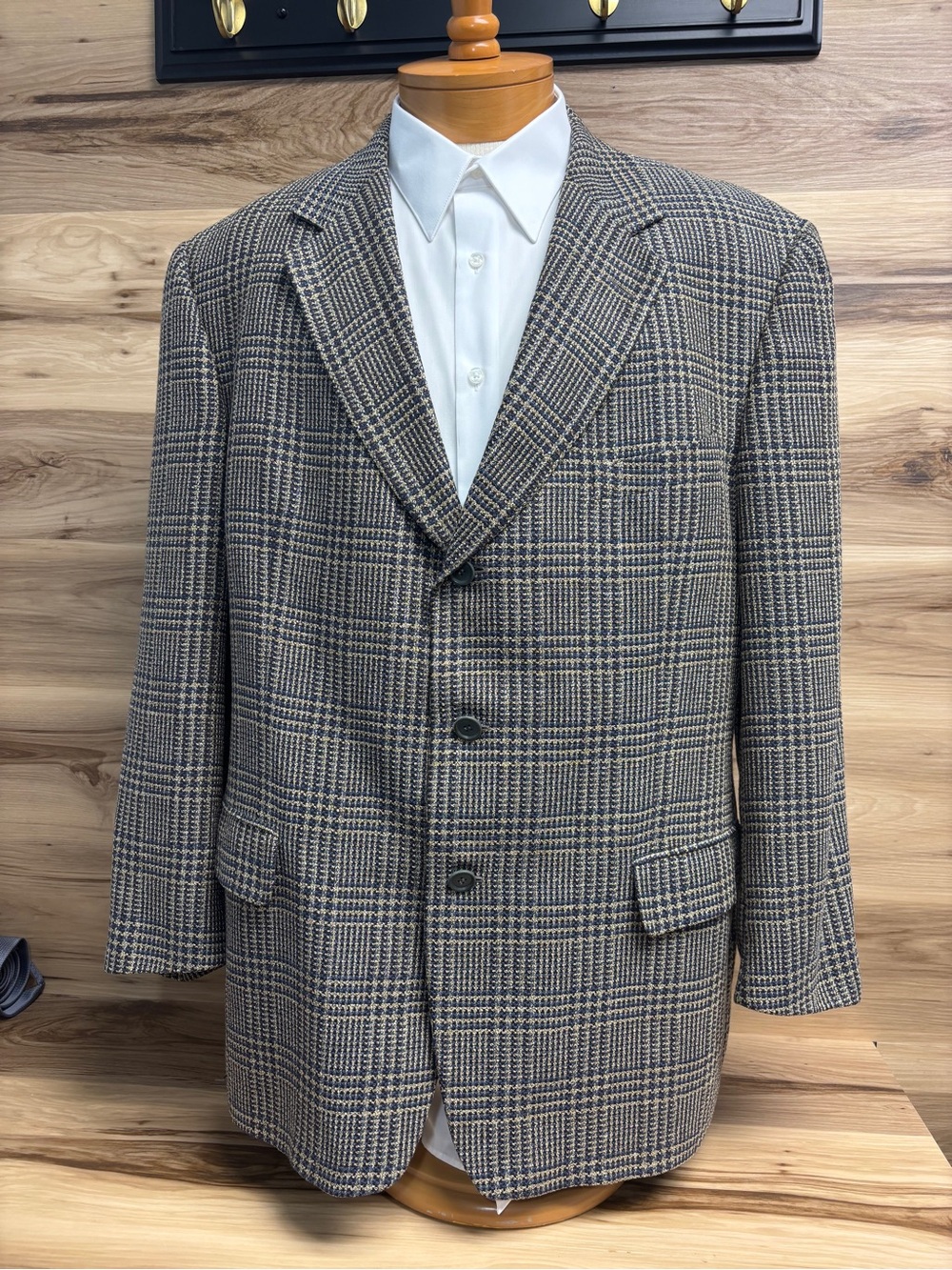 Ermenegildo Zegna silk and wool blend tweed blazer size 48R